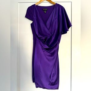 Malandrino by Catherine Malandrino, purple silk mini dress